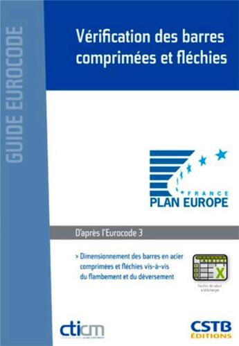 Couverture du livre « Verification des barres comprimées et fléchies » de Cticm aux éditions Cstb