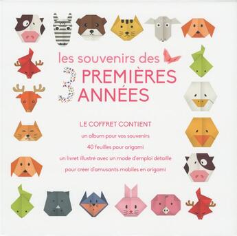 Couverture du livre « Les souvenirs des 3 premières années ; coffret pour fille » de  aux éditions White Star