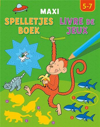 Couverture du livre « Maxi livre de jeux (5-7 a.) » de  aux éditions Chantecler