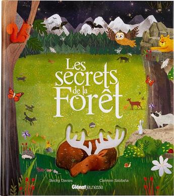 Couverture du livre « Les secrets de la forêt » de Becky Davies et Carmen Saldana aux éditions Glenat Jeunesse