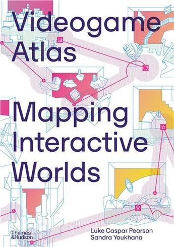 Couverture du livre « Videogame atlas : mapping interactive worlds » de Luke Caspar Pearson et Sandra Youkhana aux éditions Thames & Hudson