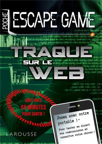 Couverture du livre « Escape game de poche ; traque sur le web » de Nicolas Trenti aux éditions Larousse