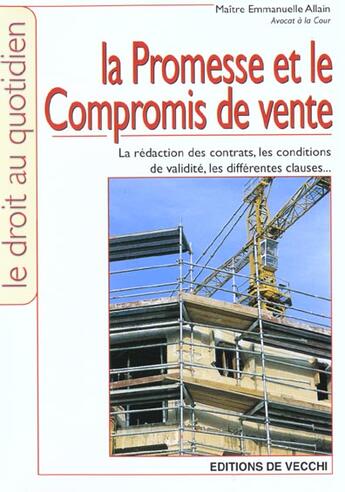 Couverture du livre « Promesses de ventes » de E Allain aux éditions De Vecchi