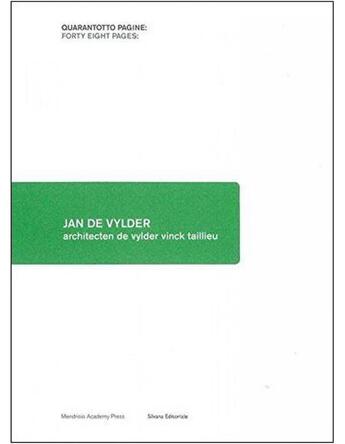 Couverture du livre « Jan de Vylder » de  aux éditions Silvana