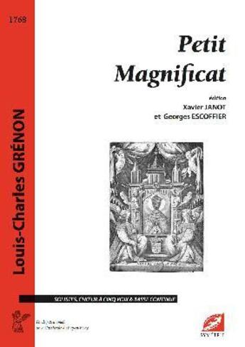 Couverture du livre « Petit magnificat » de Louis-Charles Grenon aux éditions Symetrie