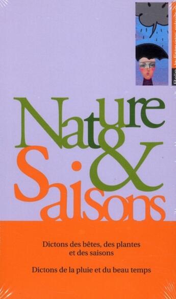 Couverture du livre « Coffret nature et saisons » de  aux éditions Belin