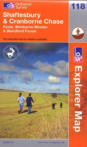 Couverture du livre « Shaftesbury & cranborne chase » de  aux éditions Ordnance Survey