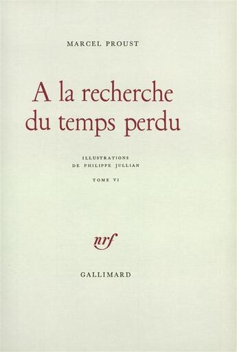 Couverture du livre « À la recherche du temps perdu t.6 » de Marcel Proust aux éditions Gallimard