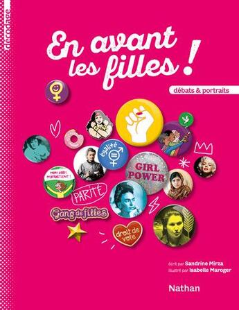 Couverture du livre « En avant les filles ! » de Sandrine Mirza et Isabelle Maroger aux éditions Nathan