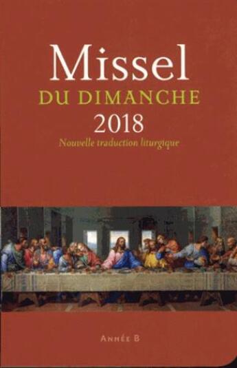 Couverture du livre « Missel du dimanche (édition 2018) » de  aux éditions Bayard