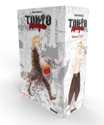 Couverture du livre « Tokyo revengers : coffret Tomes 1 à 4 » de Ken Wakui aux éditions Glenat