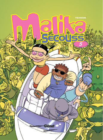 Couverture du livre « Malika secouss Tome 5 ; fais pas ta star » de Tehem aux éditions Glenat