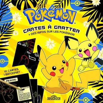 Couverture du livre « Pokemon - cartes a gratter avec des infos sur les pokemon » de The Pokemon Company aux éditions Les Livres Du Dragon D'or