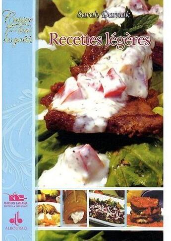 Couverture du livre « Recettes légères » de Sarah Damak aux éditions Albouraq