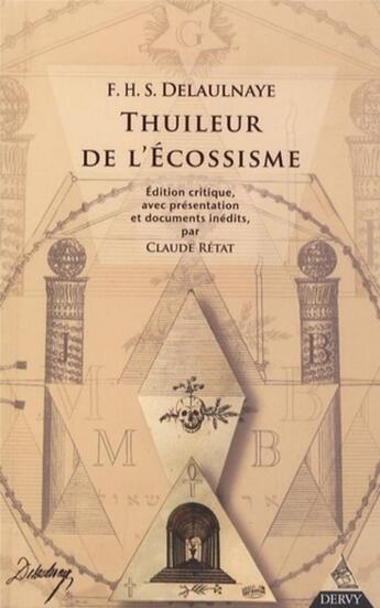 Couverture du livre « Thuileur de l'écossisme » de Delaulnaye aux éditions Dervy