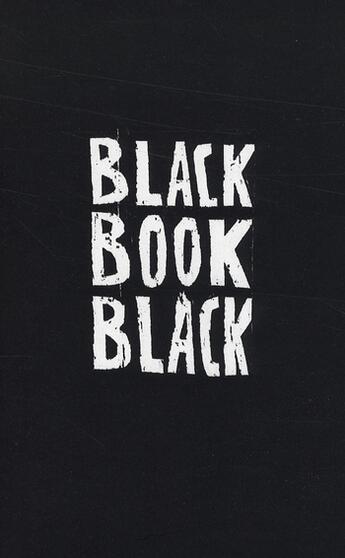 Couverture du livre « BlackBookBlack » de Olivier Deprez et Miles O'Shea aux éditions Fremok