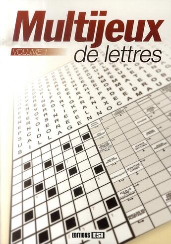 Couverture du livre « Multijeux de lettres t.1 » de Brozinska Anastas. aux éditions Editions Esi