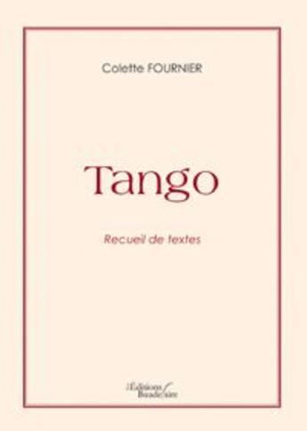 Couverture du livre « Tango » de Fournier aux éditions Baudelaire