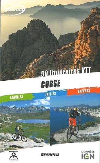 Couverture du livre « Corse, 50 circuits VTT » de  aux éditions Vtopo