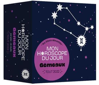 Couverture du livre « Mon horoscope du jour ; gémeaux ; tout 2022 » de Fabienne Tanti aux éditions Papier Cadeau