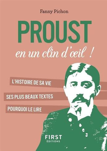 Couverture du livre « Proust en un clin d'oeil ! » de Fanny Pichon aux éditions First