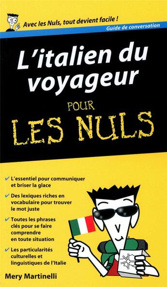 Couverture du livre « L'italien du voyageur pour les nuls » de Mery Martinelli aux éditions First