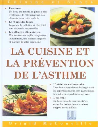 Couverture du livre « Cuisine et prevention de l'asthme » de Mcconville B aux éditions Adn