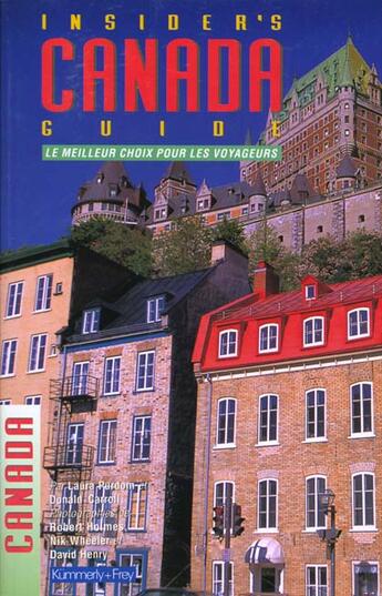 Couverture du livre « Insider'S Canada » de  aux éditions Kummerly Et Frey