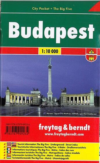 Couverture du livre « Budapest » de  aux éditions Freytag Und Berndt