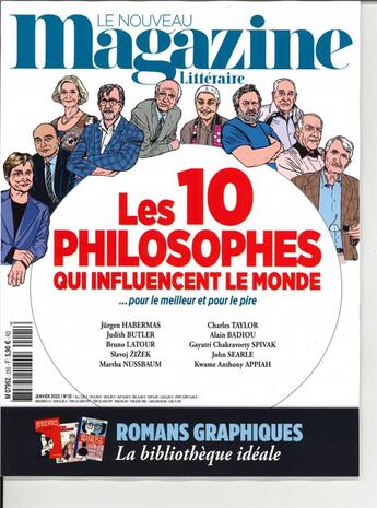 Couverture du livre « Le nouveau magazine litteraire n 25 - janvier 2020 » de  aux éditions Le Magazine Litteraire