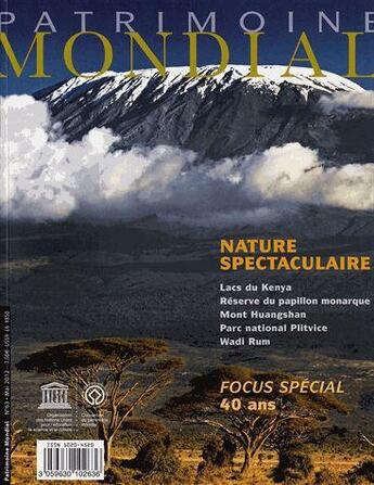 Couverture du livre « Patrimoine mondial et beauté des sites naturels » de Patrimoine Mondial aux éditions Unesco