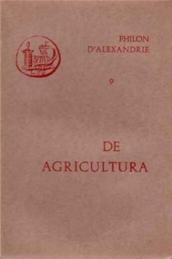 Couverture du livre « De agricultura » de Philon D'Alexandrie aux éditions Cerf