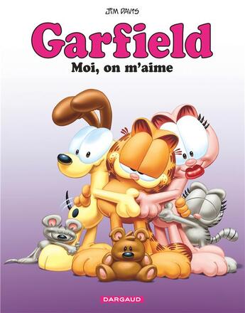 Couverture du livre « Garfield Tome 5 : moi, on m'aime » de Jim Davis aux éditions Dargaud