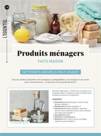 Couverture du livre « Produits ménagers : faits maison » de  aux éditions Mercileslivres