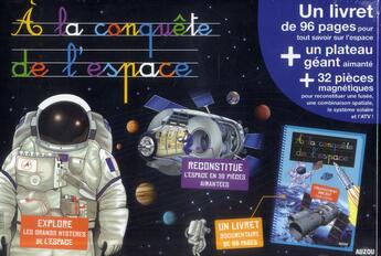 Couverture du livre « À la conquête de l'espace ; coffret » de Thomas Tessier et Adele Pedrola aux éditions Philippe Auzou