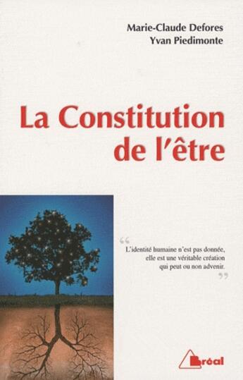 Couverture du livre « La constitution de l'être » de Defores aux éditions Breal