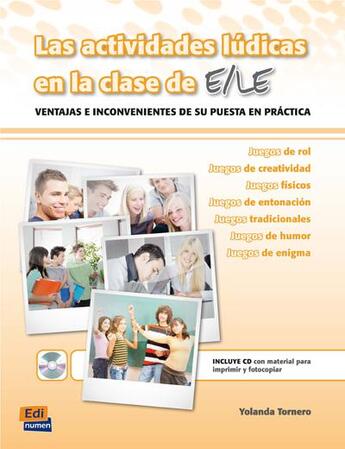 Couverture du livre « Las actividades ludicas en clase de ELE » de Yolanda Tornero Sotoca aux éditions Edinumen