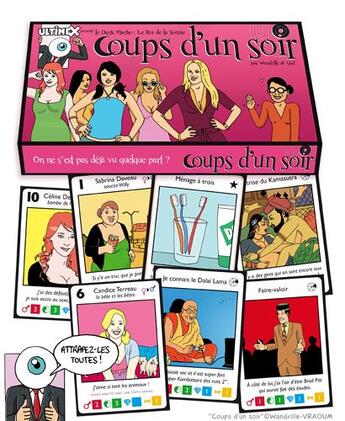 Couverture du livre « Coups d'un soir, le jeu version filles » de Gad et Wandrille aux éditions Vraoum