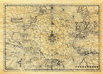 Couverture du livre « Carte marine atlantique en 1550 a plat » de  aux éditions Antica