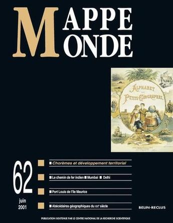 Couverture du livre « Mappemonde 62 » de Roger Brunet aux éditions Belin