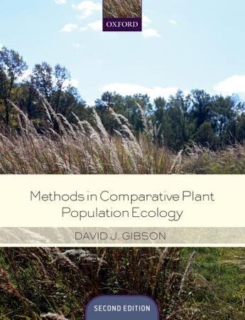 Couverture du livre « Methods in Comparative Plant Population Ecology » de David Gibson aux éditions Oup Oxford