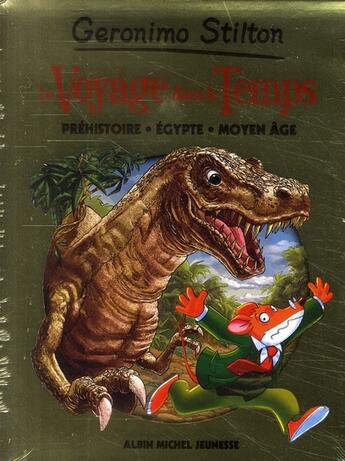 Couverture du livre « Le voyage dans le temps ; COFFRET » de Geronimo Stilton aux éditions Albin Michel