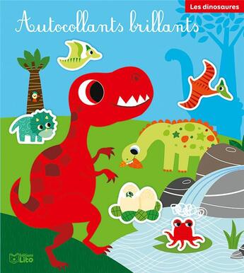 Couverture du livre « Autocollants Brill. Dinosaures » de  aux éditions Lito
