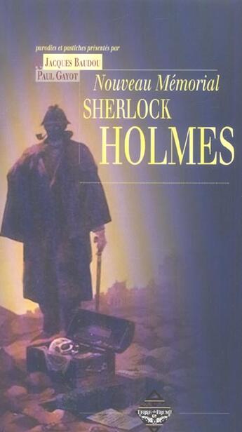 Couverture du livre « Nouveau memorial sherlock holmes » de Jacques Baudou aux éditions Terre De Brume