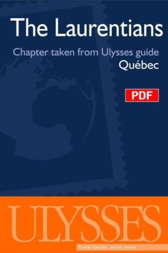 Couverture du livre « The Laurentians ; chapter taken from Ulysses guide « Québec » » de  aux éditions Ulysse