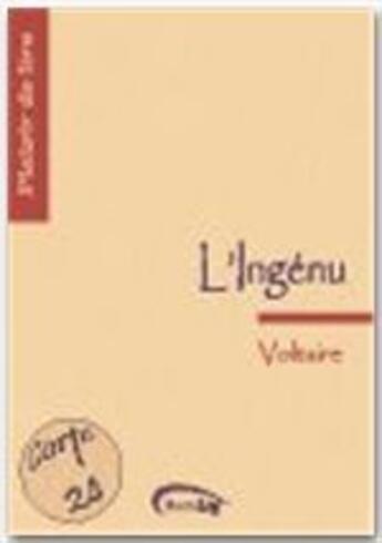 Couverture du livre « L'ingénu » de Voltaire aux éditions Numilog