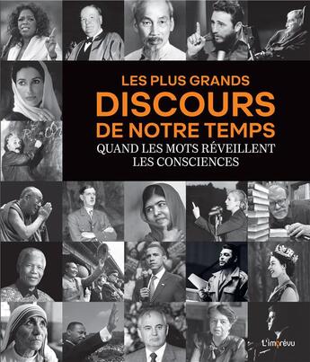 Couverture du livre « Les plus grands discours de notre temps : quand les mots réveillent les consciences » de Carlo Bata aux éditions L'imprevu