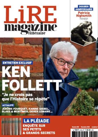 Couverture du livre « Lire magazine litteraire n 501 - novembre 2021 - ken follett & la pleiade » de  aux éditions Lire Magazine