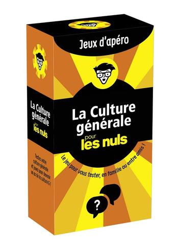 Couverture du livre « Boite a questions culture generale pour les nuls ne » de  aux éditions First