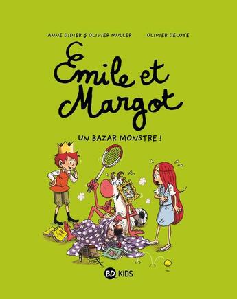 Couverture du livre « Emile et Margot Tome 3 : un bazar monstre ! » de Olivier Muller et Anne Didier et Olivier Deloye aux éditions Bd Kids